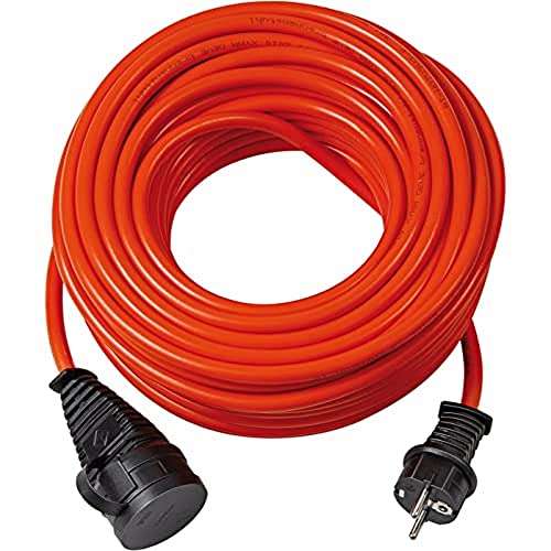 Câble d'extension Brennenstuhl Bremaxx - 20 m, rouge, IP44, utilisable jusqu'à -35 °C, résistant à l'huile et aux UV