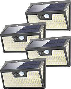 Pack de 4 Lampes solaires extérieur Woolmug - 320 LED avec Détecteur de Mouvement (Vendeur tiers)