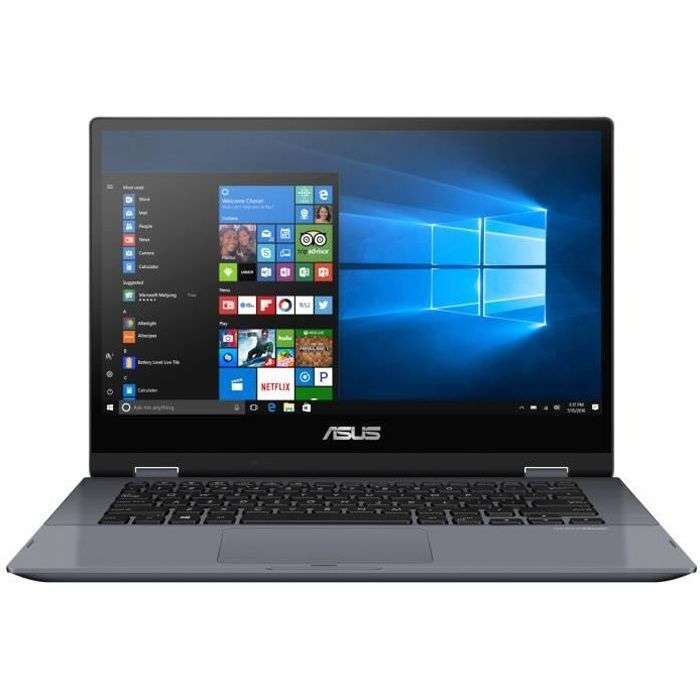 PC Portable 14" Asus VivoBook Flip 14 TP412 - FHD Tactile et Convertible, Intel Core i3-10110U, 8 Go de RAM, SSD 256 Go, Windows 10, AZERTY
