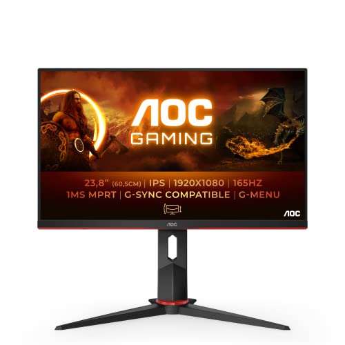 Moniteur de jeu DEL incurvé AOC - AMD FreeSync Premium - FHD - 165 Hz /1 ms  - 27 - Réusiné