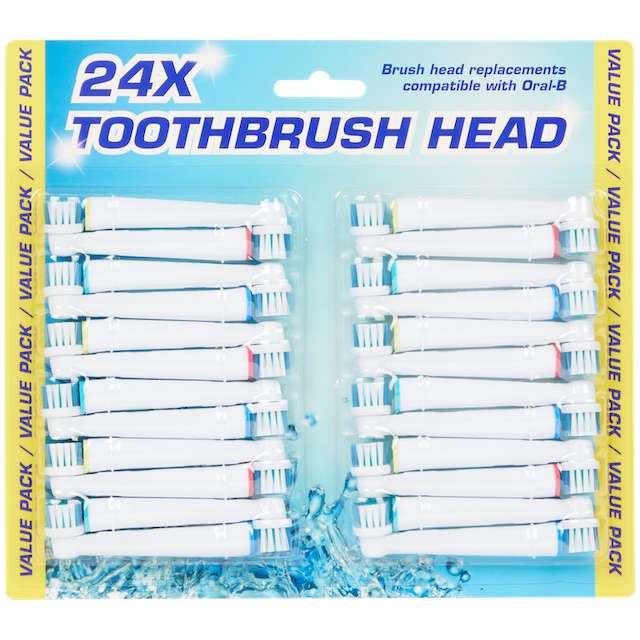 Pack de 24 brossettes compatible Oral-B
