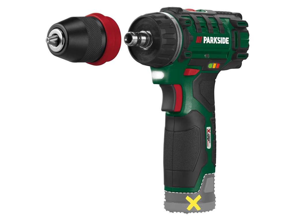 Perceuse Visseuse Sans Fil Parkside PBSA 12 X12V - Léger Et Pratique Pour Les Petits Travaux à La Maison