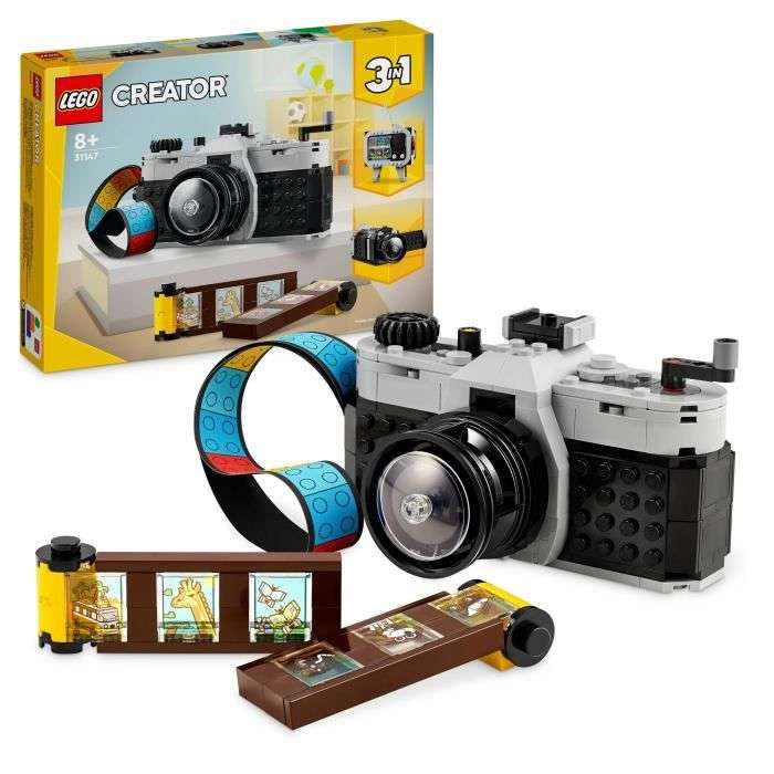 Jeu de construction LEGO Ideas (21345) - Appareil Photo Polaroid OneStep SX-70 + LEGO Creator 3en1 (31147) - L’Appareil Photo Rétro