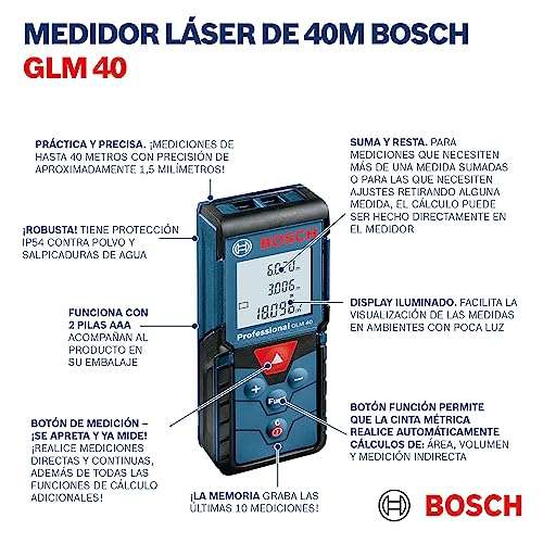 [Prime] Télémètre Bosch GLM40 Pro