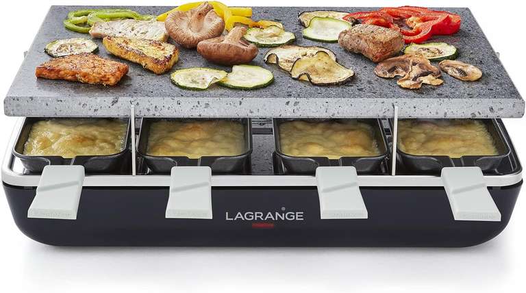 Appareil à raclette Lagrange Raclette Élément - avec pierre de cuisson +  plaque gril, 1200W, fabriqué en France –