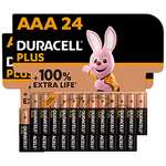 [Prime] Paquet de 24 piles alcalines AAA Plus Duracell - 1.5 V LR03 MN2400 (ODR Shopmium à cumuler)