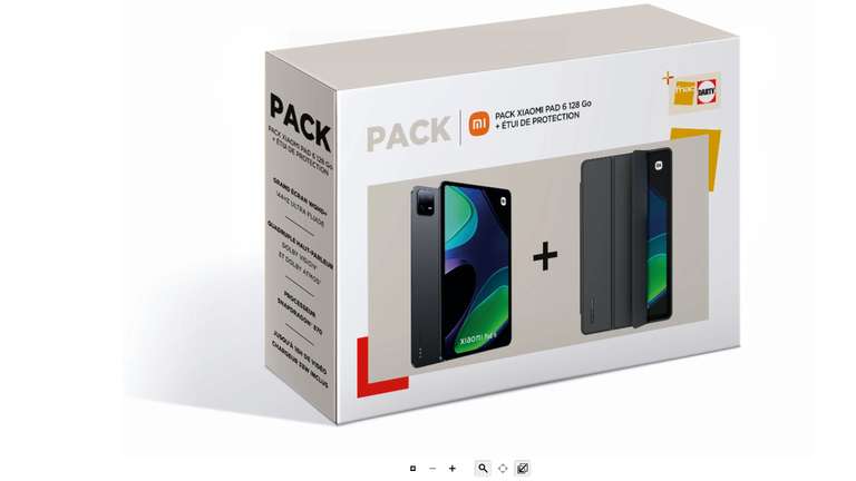 Tablette tactile 11'' Xiaomi Pack Pad 6 128 Go + Etui de protection