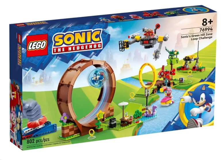 LEGO 76994 Sonic The Hedgehog - Sonic et le défi du looping de Green Hill Zone (Vendeur Micromania)