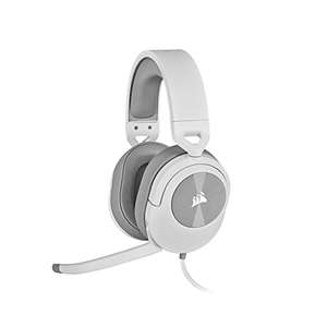 Casque gaming Corsair HS55 Stereo - Blanc, Micro-casque filaire jack 3,5mm