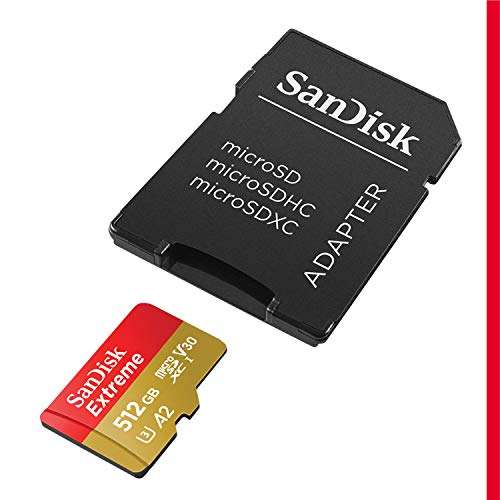 [Prime DE] Carte Mémoire SanDisk Extreme microSDXC UHS-I - 512 Go