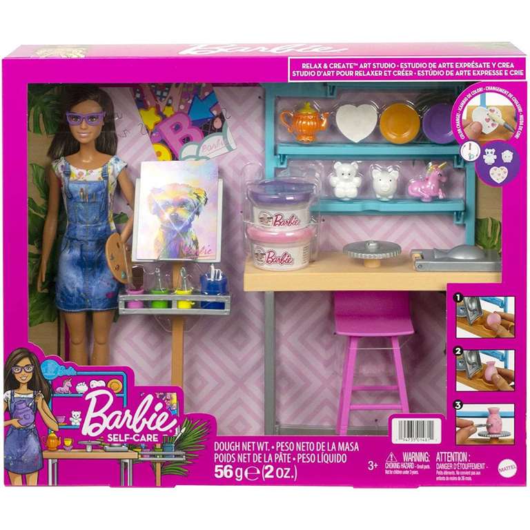 Coffret poupée Mattel Barbie artistique + Accessoires –