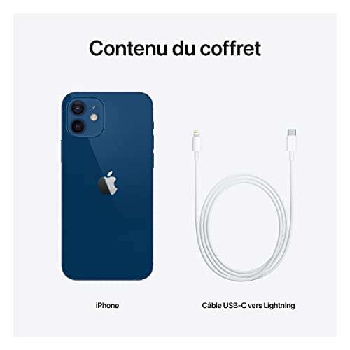 Smartphone Apple iPhone 12 - 64Go, bleu