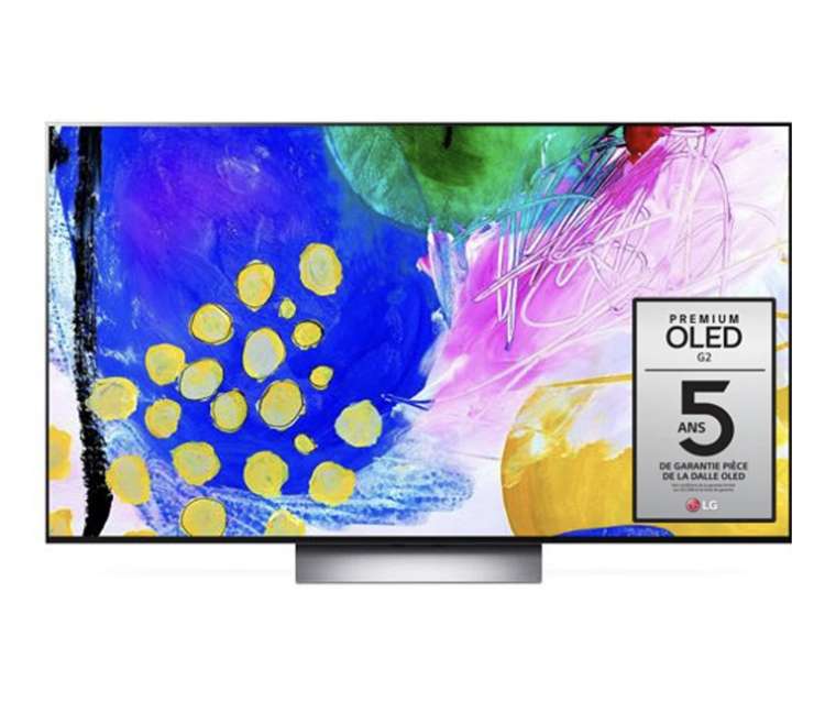 TV OLED 65" LG OLED65G2 2022 - 4K UHD, 100 Hz, Dolby Vision & Atmos (+ 297.60€ en carte cadeau avec DARTY15 - Retrait Magasin Uniquement)