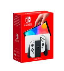 Console Nintendo Switch Oled Joy-Con blancs ou Bleu/Rouge ou Mario (via 50€ sur la carte fidélité)