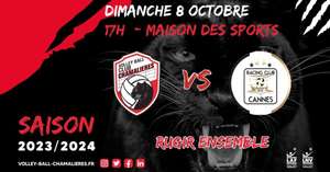 Billet gratuit pour le Match Volleyball LAF Chamalières - Cannes le 08/10/23 à la Maison des Sports (Clermont-Ferrand 63)
