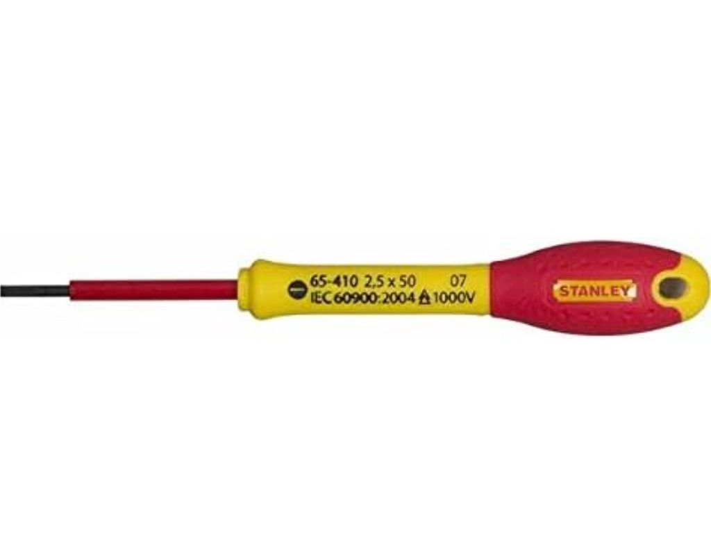 Tournevis Électricien Gamme Stanley 1-65-410 Fatmax Isolé 1000 V - 2.5 x 50 mm