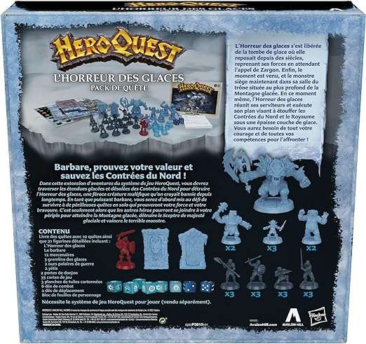Extension de Jeu de société : Avalon Hill HeroQuest - L'horreur des glaces  (via ODR de 17,91€) –