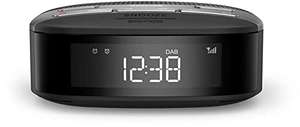 Radio-réveil Philips Dab+/FM Double Alarme, Synchronisation Auto de l'heure, Batterie de Secours