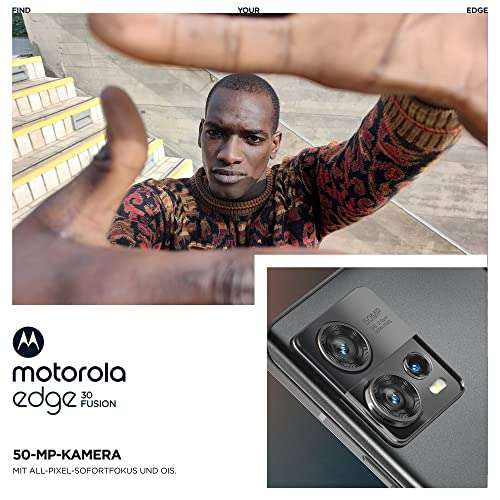 Smartphone 6,55" Motorola Edge 30 Fusion - FHD+ pOLED 144 Hz, 8 Go de RAM, 128 Go