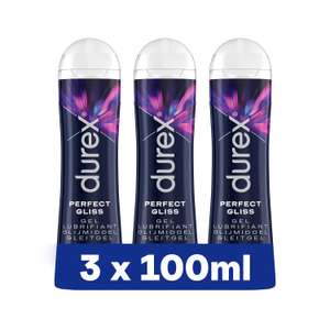 Lubrifiant Sexuel Intime Perfect Gliss Durex - Silicone - 3x 100ml (Vendeur Tiers)