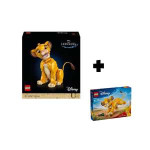Jouet Lego Disney (43247) Simba, le jeune Roi lion + Lego Disney (43243) Simba, le bébé du Roi lion