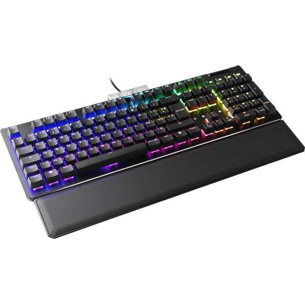 Clavier mécanique filaire EVGA Z15 - Switches Kailh Speed Silver, RGB (Noir)