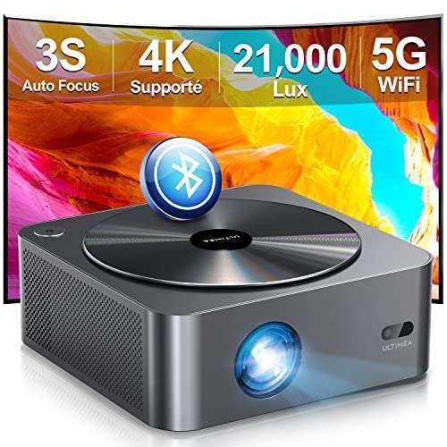 Topvision Videoprojecteur WiFi 5G- Bluetooth Projecteur 12000 Lux
