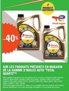 40% De Remise Sur La Gamme D'huile Total Quartz