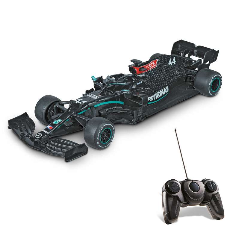 Voiture radiocommandée Mondo Motors - F1W11 Mercedes AMG Petronas, Lewis Hamilton, échelle 1:18, 2,4 GHz, Noir, 63706