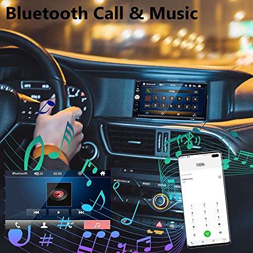 Autoradio 7'' Hodozzy - Bluetooth, Écran tactile Mirrolink, FM AUX TF/SD USB + Caméra de recul (Vendeur tiers - Via coupon)