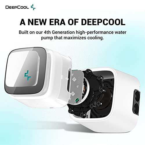 Watercooling DeepCool LS520 WH AIO - Radiateur de 240 mm, ventilateur PWM A-RGB de 120 mm avec fonction Auto-RGB, Blanc (Vendeur tiers)