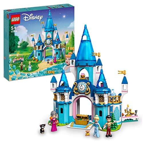Jeu de Construction Lego Disney : Le château de Cendrillon et du Prince charmant n°43206 (Via coupon)