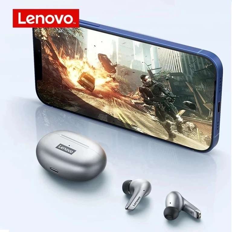 Ecouteurs sans fil Lenovo LP5 - Bluetooth 5.0 (Gris)