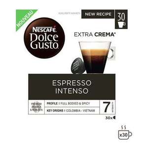 Sélection de Dosettes en Promotion - Ex : 30 capsules Espresso Intenso Dolce Gusto (Via 2.28€ sur Carte Fidélité)