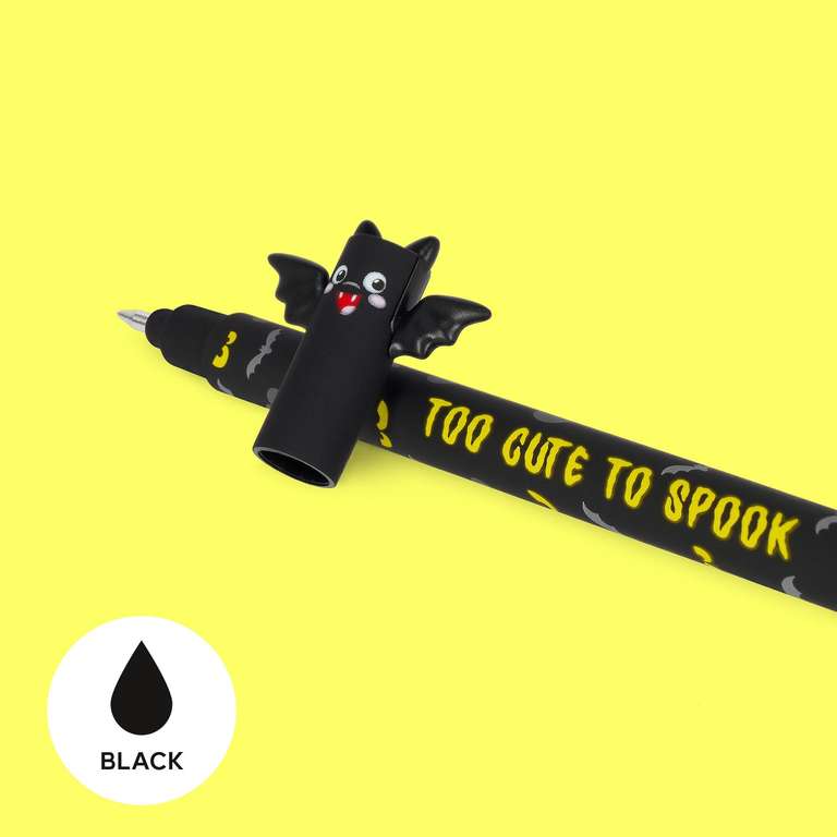 12 Stylos Gel Effaçables Thème Halloween - Pointe 0,7 Mm, Encre Thermosensible, Gomme Intégrée