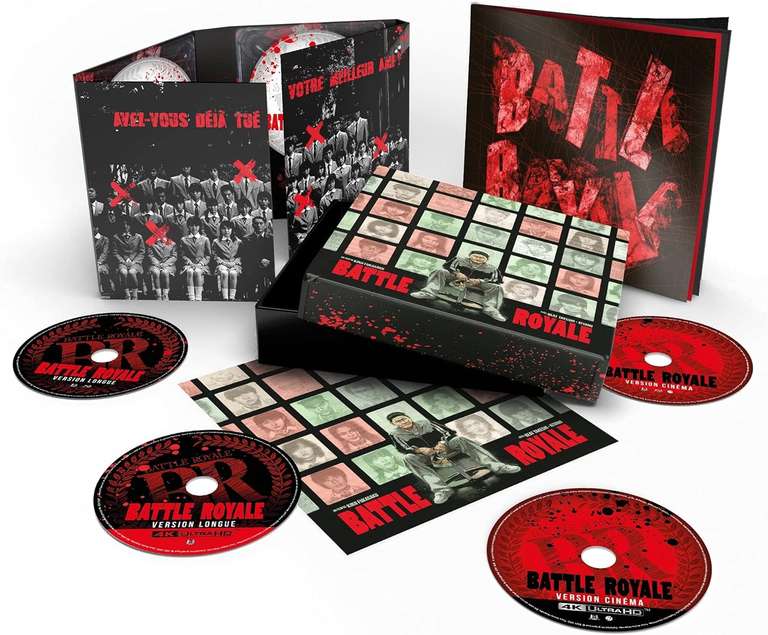 Coffret Édition Ultimate Battle Royale - Versions longues & cinéma en 4K UHD + Blu-ray (4 Blu-ray + Goodies)