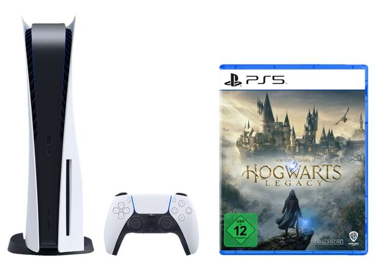 Pack Console Sony PS5 Standard + Hogwarts Legacy (Frontaliers Allemagne)