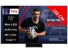 TV 75" TCL 75C845 (75MQLED87) - 144Hz (via ODR 200€)