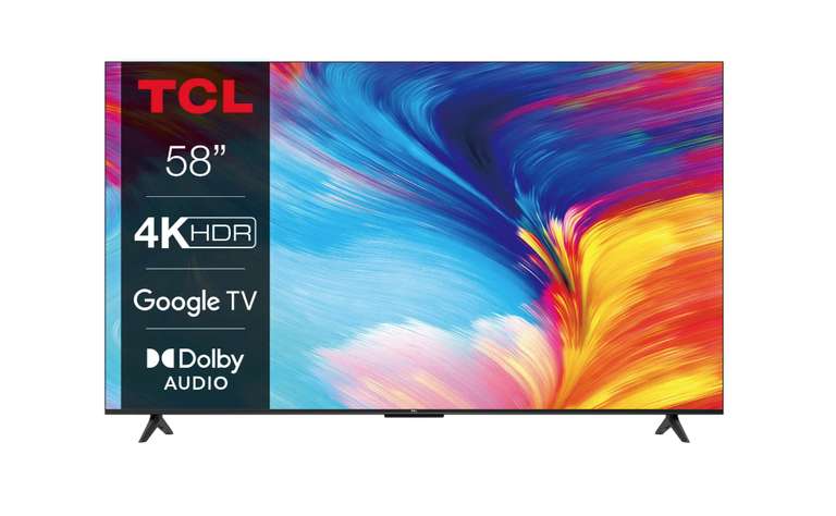 TV LED 58" TCL 58P635 (2022) - 4K UHD, 50 Hz, HDR, Google TV