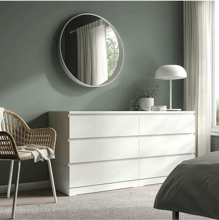 [IKEA Family] Commode MALM 6 tiroirs - blanc, 160x78 cm