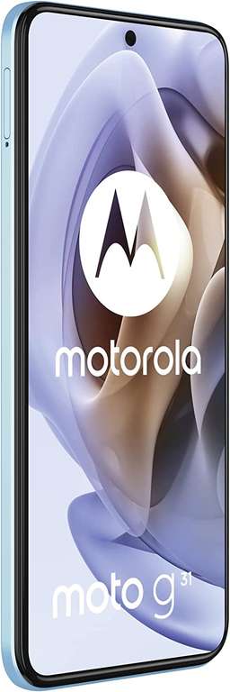 Smartphone 6.4" Motorola Moto G31 - Full HD+ OLED, Helio G85, 4 Go RAM, 128 Go ROM, Batterie 5000 mAh, Dual SIM, Bleu