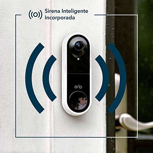 Sonnette connectée Arlo Video Doorbell AVD1001 - caméra FHD, sirène, vision nocturne