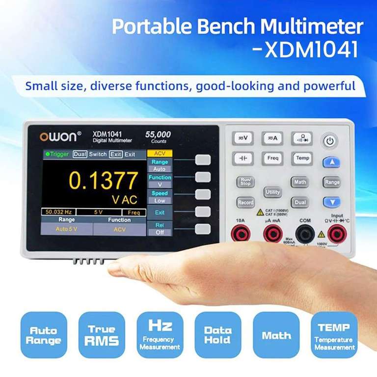 Multimètre numérique de table OWON XDM1041