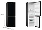 Réfrigérateur combiné Hisense RB390N4AB10 - 300 L, Froid ventilé, Classe F (via ODR 100€)