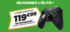 Manette Xbox Élite V2 (via reprise d'une manette Xbox ou Sony)