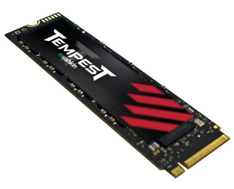 SSD interne M.2 NVMe Mushkin Tempest - 2 To, PCIe 3.0, TLC 3D (MKNSSDTS2TB-D8)
