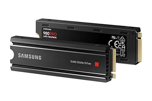 SSD Interne NVMe M.2 PCIe 4.0 Samsung 980 PRO MZ-V8P2T0CW - 2 To, dissipateur inclus, Compatible PS5