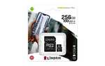 Carte Micro SDXC Kingston Canvas Select Plus U3 - 256 Go + Adaptateur inclus (SDCS2/256GB)