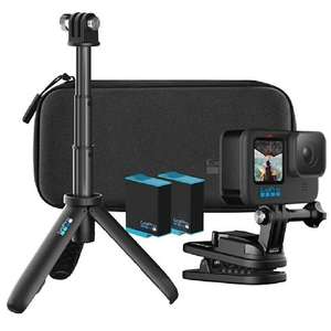 Kit camera GoPro Hero 10 Black - avec trépied + 2 batteries + cheville + aimant + housse