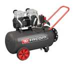 Compresseur d'air bicylindre Facom - 50 Litres, 2.5HP, 260L/min, moteur induction silencieux